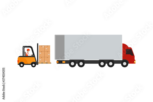 delivery vector design by truck