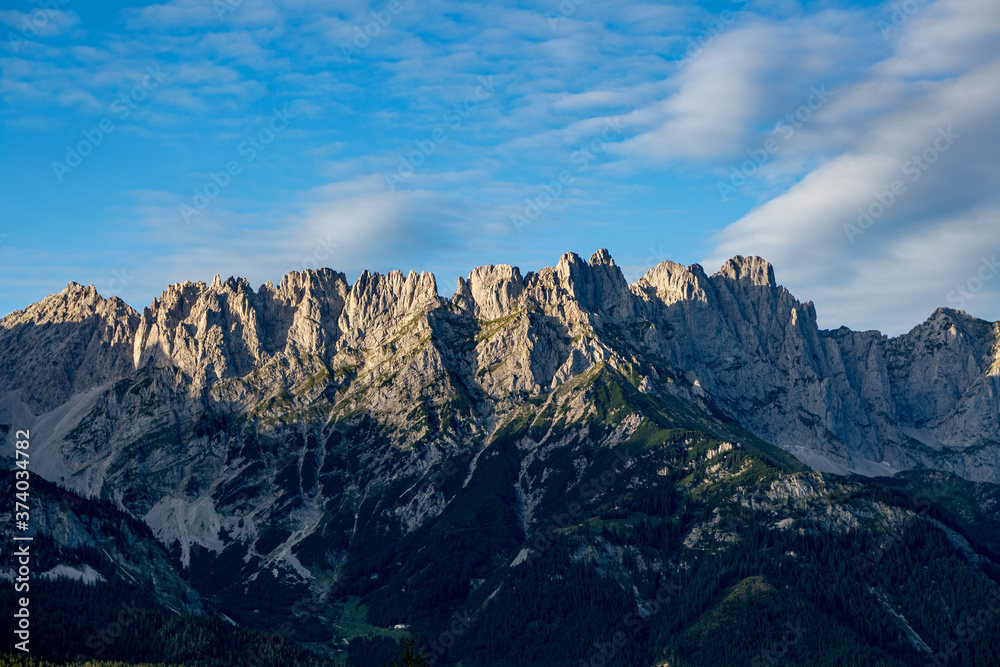 wilder kaiser mountains in Tyrol 