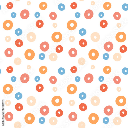 Adorable circles abstract pattern