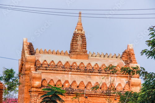 Beautiful ancient Buddhist temples  pagodas and stupas  details and interiors  Myanmar  Burma