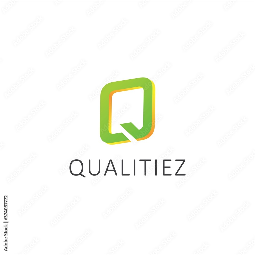 Stock Vector Initial Q Letter Logo Design Stock Vector Initial Q Letter Logo Design