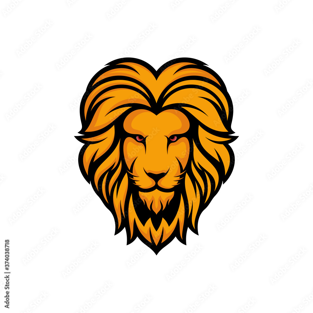 Lion logo design vector, Lion logo template, illustration Lion logo design vector, Lion logo template, illustration