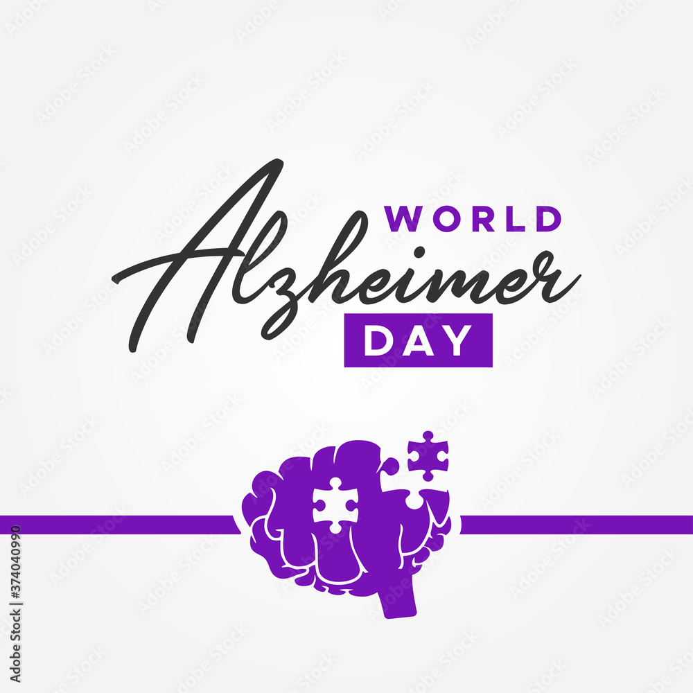 World Alzheimer Day Vector Design Illustration