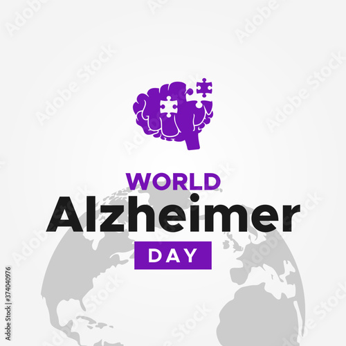 World Alzheimer Day Vector Design Illustration