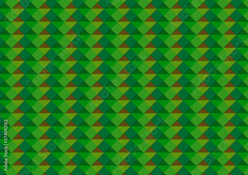 Polygon abstract on green gradient background. Light green gradient vector shining triangular pattern. An elegant bright illustration. The triangular pattern for your business design.