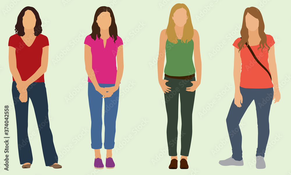 Fototapeta premium Teenage Girls
