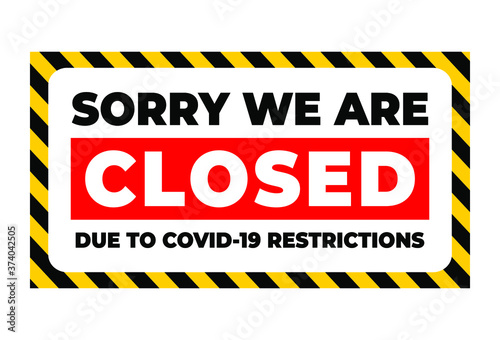 Closed sign