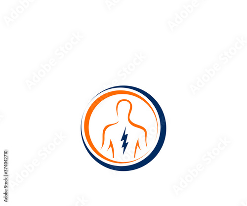 Physiotherapy logo design template