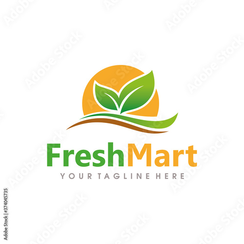 Fresh Market Logo design vector