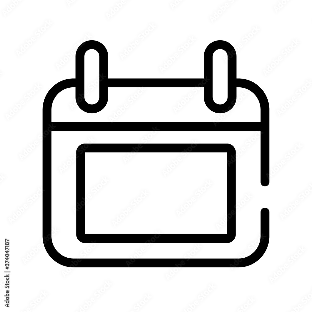 calendar reminder with square line style icon calendar reminder with square line style icon