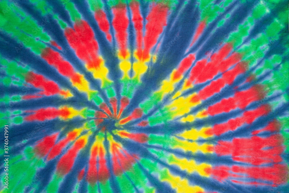 rainbow spiral tie dye colorful pattern. reggae style rainbow spiral tie dye colorful pattern. reggae style