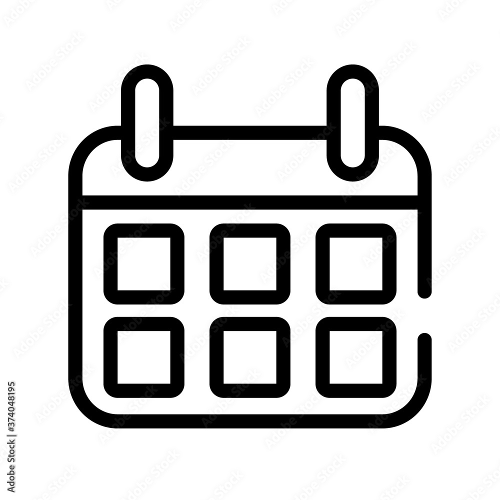 calendar reminder line style icon calendar reminder line style icon