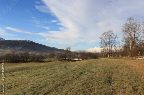 autumn landscape in the mountains