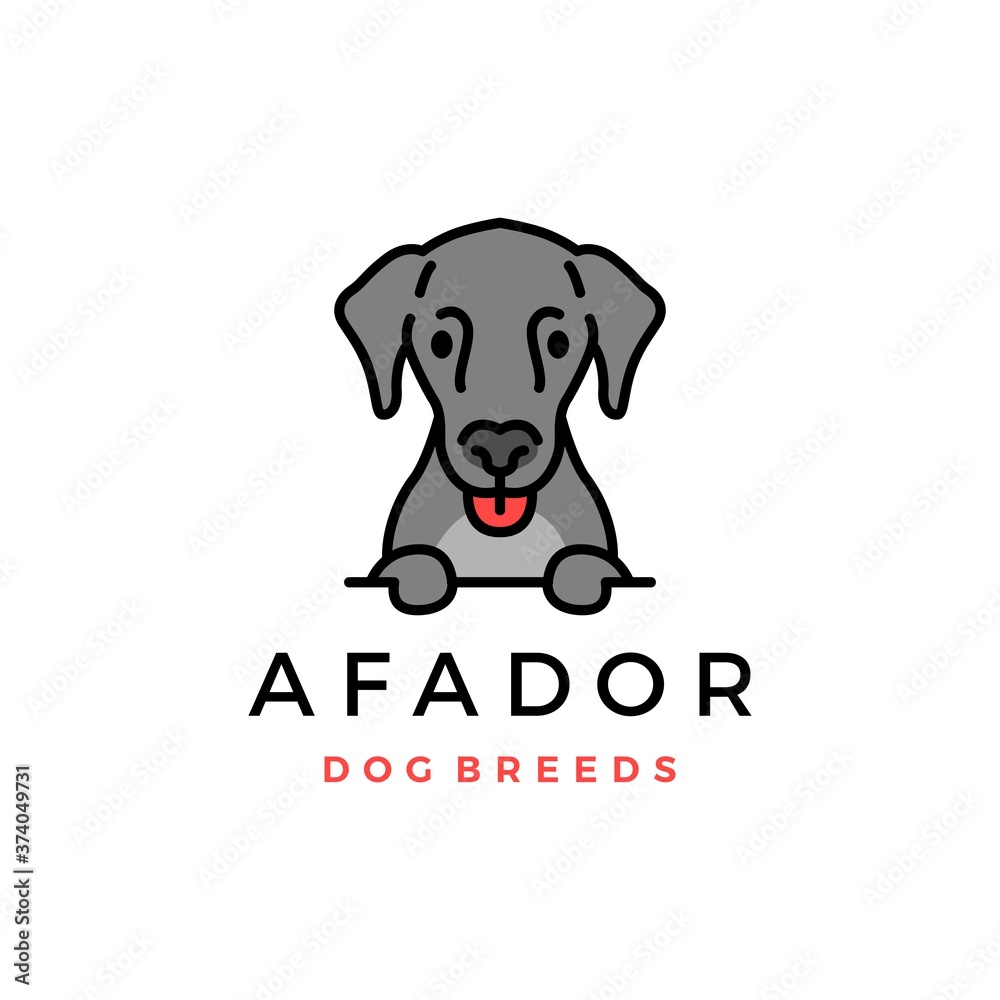 afador dog breed logo vector icon illustration afador dog breed logo vector icon illustration