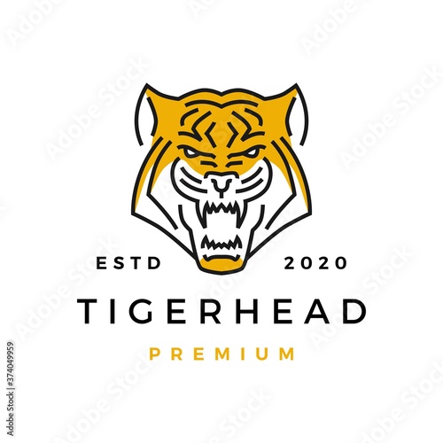 tiger head logo vector icon illustration © gaga vastard