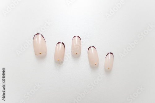                                       Gel nail nail tip sample