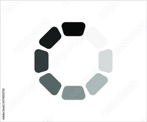 web loading icon-vector illustration, black color loading icon 