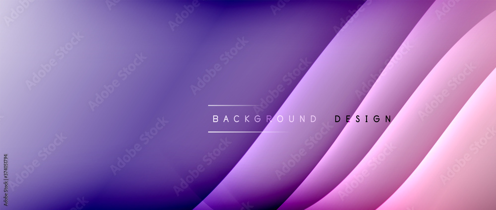 Fluid gradient waves with shadow lines and glowing light effect, modern flowing motion abstract background for cover, placards, poster, banner or flyer Fluid gradient waves with shadow lines and glowing light effect, modern flowing motion abstract background for cover, placards, poster, banner or flyer