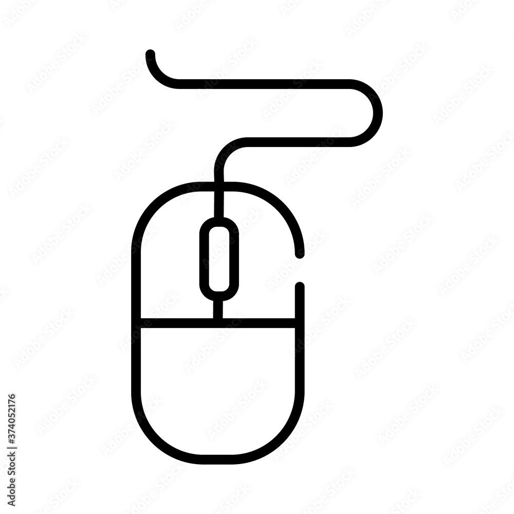 mouse hardware line style icon mouse hardware line style icon