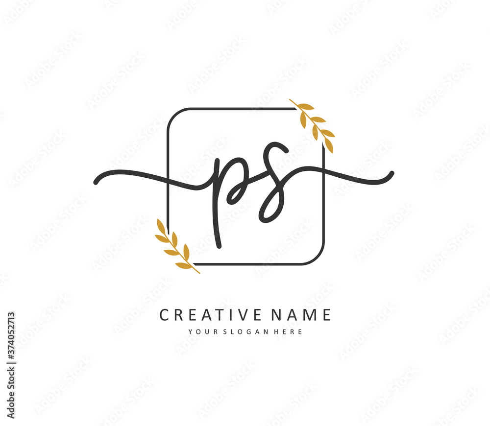 P S PS Initial letter handwriting and signature logo. A concept handwriting initial logo with template element. P S PS Initial letter handwriting and signature logo. A concept handwriting initial logo with template element.