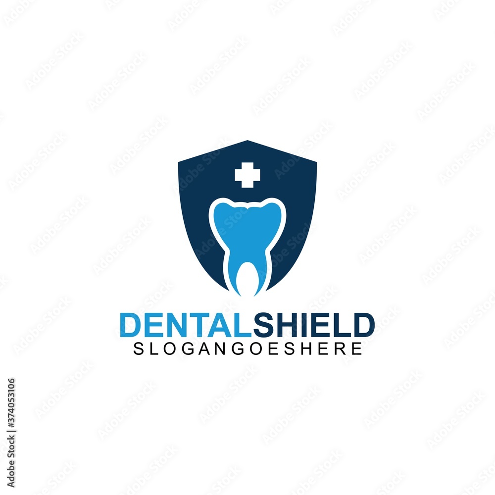 Dental shield Logo template design vector, emblem, design concept, creative symbol Dental shield Logo template design vector, emblem, design concept, creative symbol