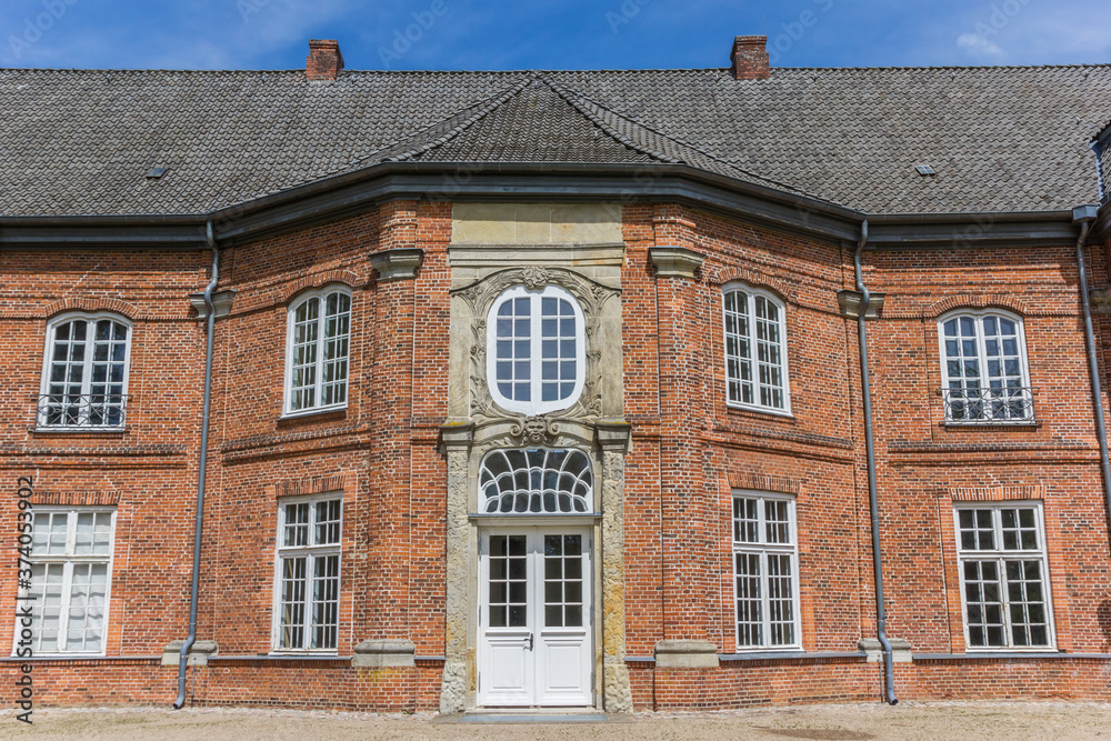 Entrance to the historic princes house in Plon, Germany