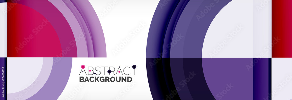 Round shapes, triangles and circles. Modern abstract background Round shapes, triangles and circles. Modern abstract background