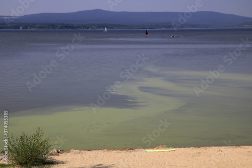 Obraz na płótnie Algal bloom in Lipno lake, Czech Republic w salonie