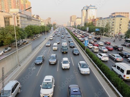 Busy road in Beijing , China