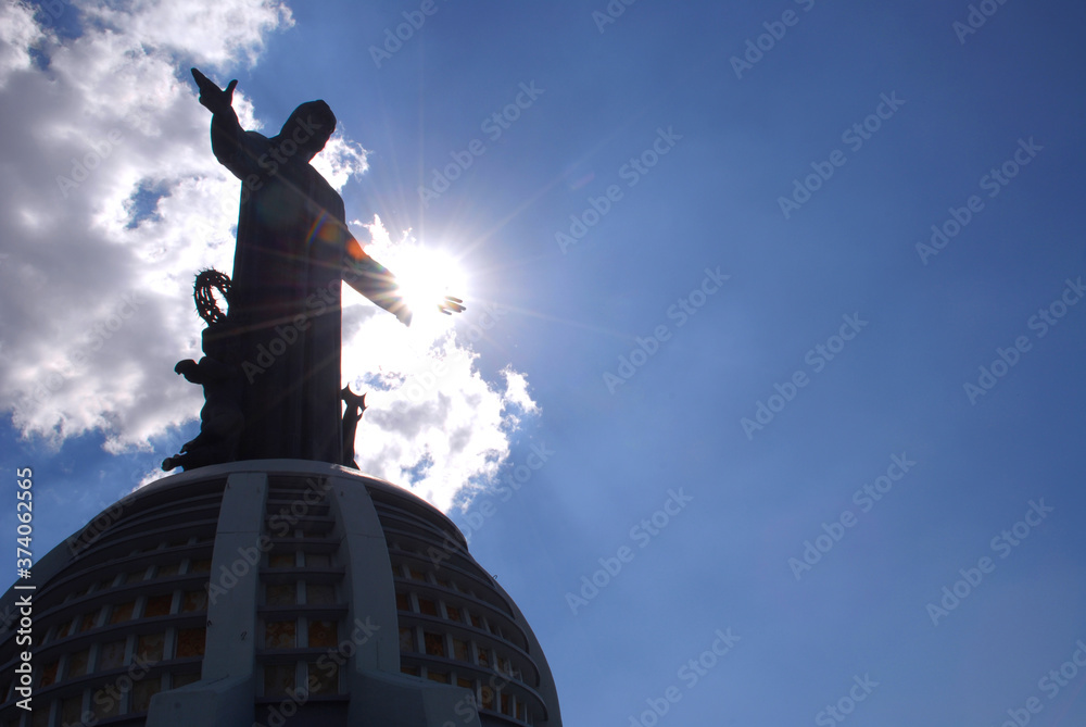 Fototapeta premium Cristo Silueta