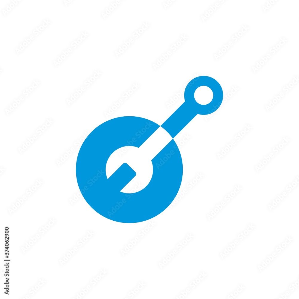 Wrench Logo , Engineer Logo Vector Wrench Logo , Engineer Logo Vector