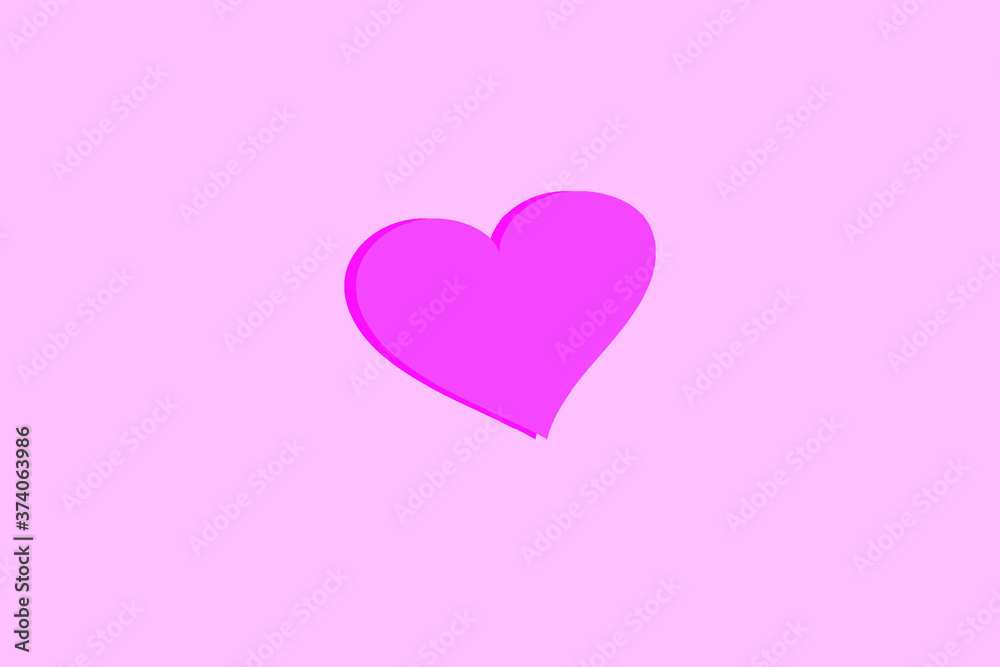 Dark pink hearts on a light background