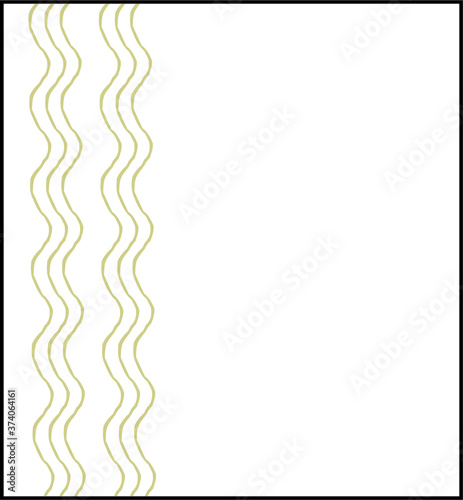 vertical wavy line on white background,template design.