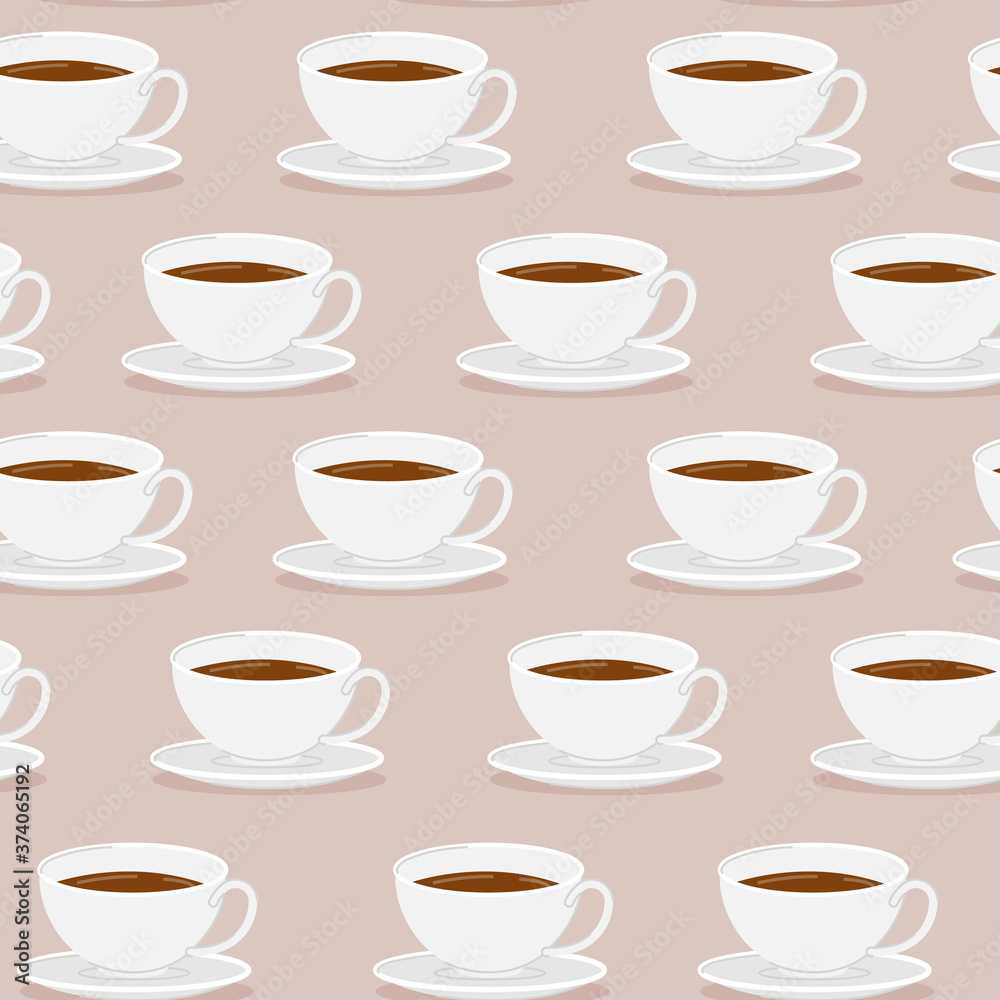 cups of coffee pattern background vector illustration cartoon flat design modern style cups of coffee pattern background vector illustration cartoon flat design modern style