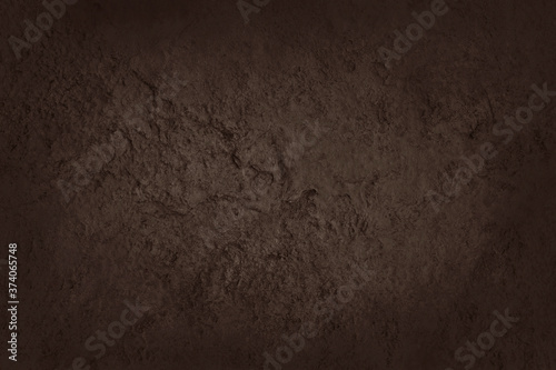 Dark brown slate rock texture with high resolution, background of natural stone wall. © Nattha99