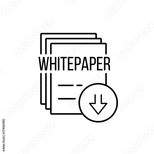 lineart whitepaper simple sign