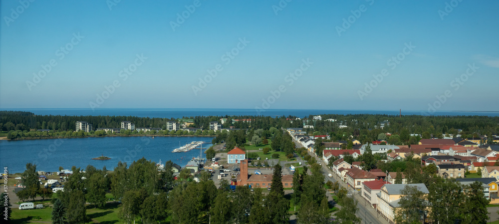 The town of Raahe in summer time