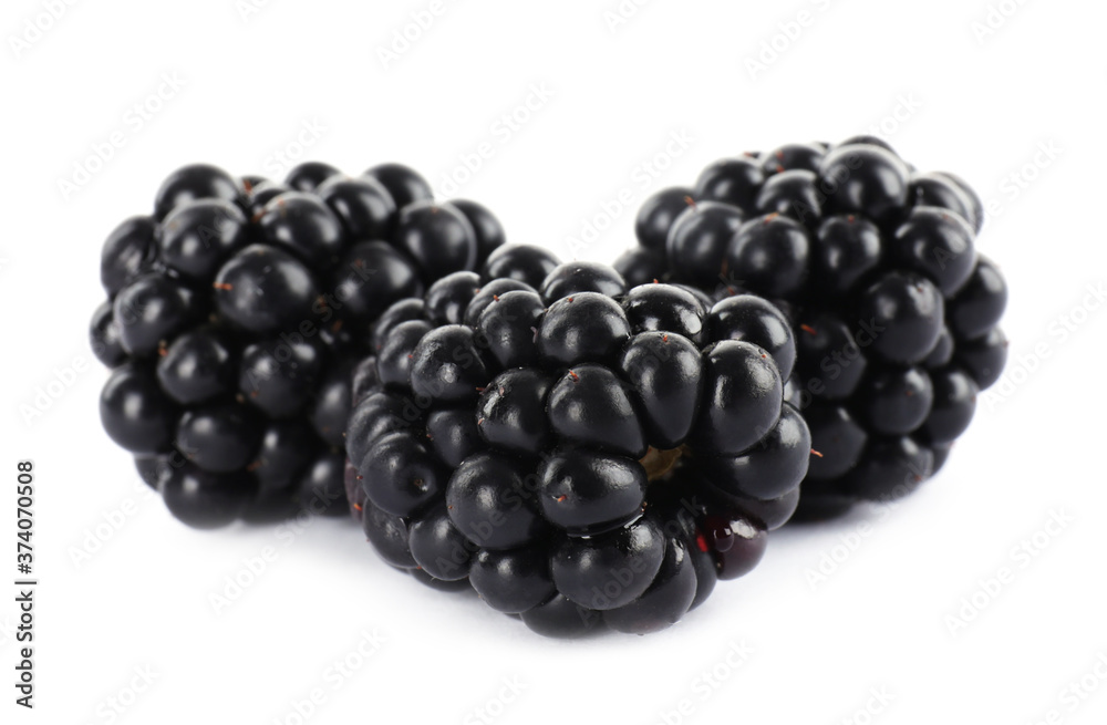 Beautiful tasty ripe blackberries on white background Beautiful tasty ripe blackberries on white background
