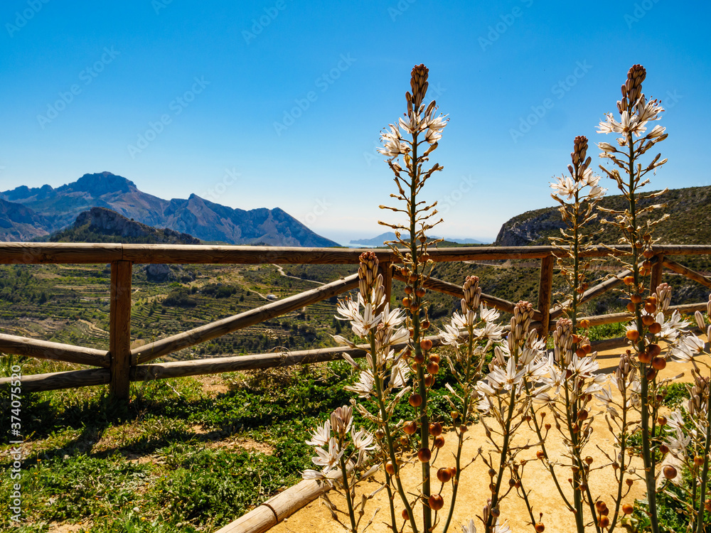 Fototapeta premium Rest area in mountains, Spain