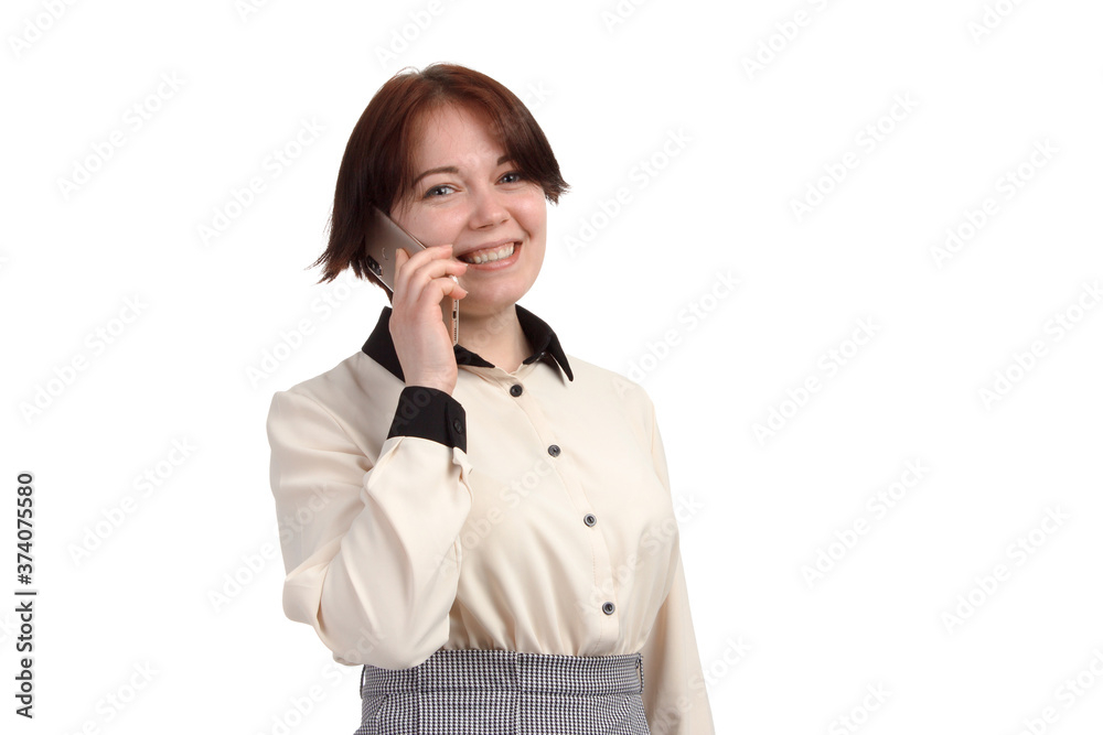 young businesswoman, or Manager isolate on white background young businesswoman, or Manager isolate on white background