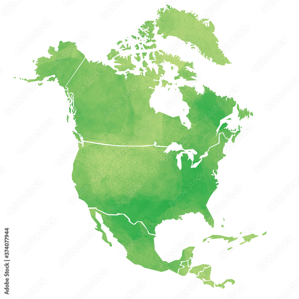 手描きの水彩風北アメリカ大陸 Stock Vector Adobe Stock 手描きの水彩風北アメリカ大陸 Stock Vector Adobe Stock