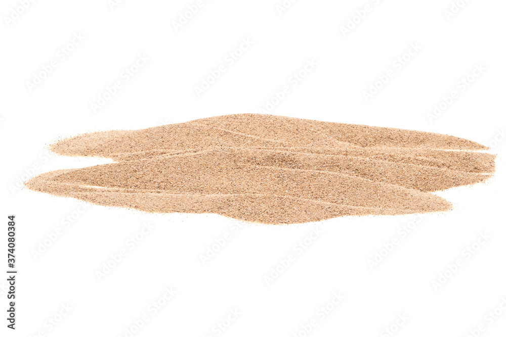 Φωτογραφία Sand pile texture isolated on white background