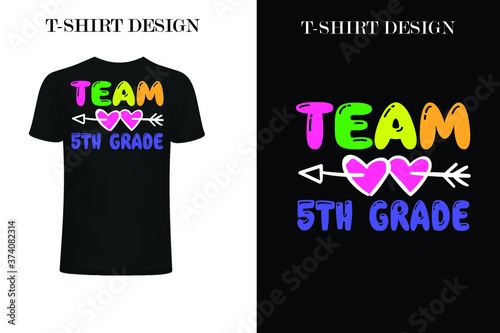 Team fifth grade t-shirt design