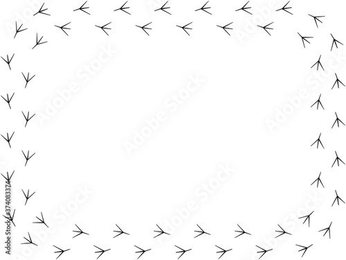鳥の足跡 5