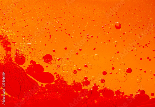 Space or planets universe cosmic abstract background. Abstract molecule atom sctructure. Water bubbles. Macro shot of air or molecule. Biology, phycics or chymistry abstract background