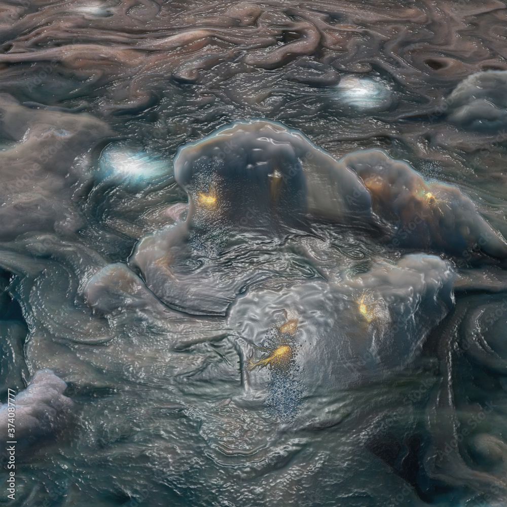 Fototapeta premium 3d render of a Jupiter abstract sphere