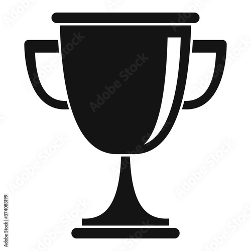 Mission gold cup icon. Simple illustration of mission gold cup vector icon for web design isolated on white background
