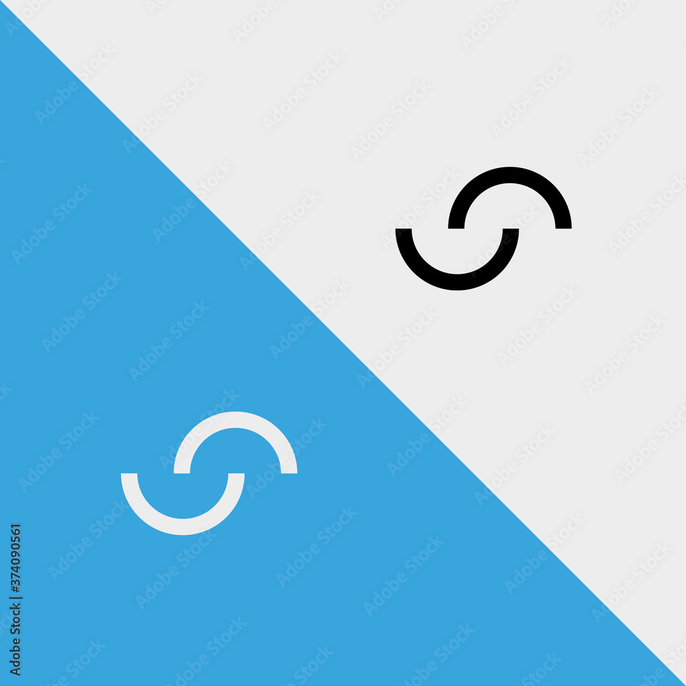 Obraz premium Letter S logo icon design template elements