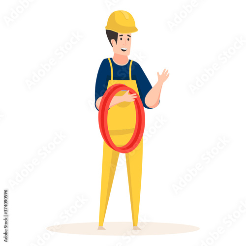 
Very hard or unpleasant work, labor work in flat style 
