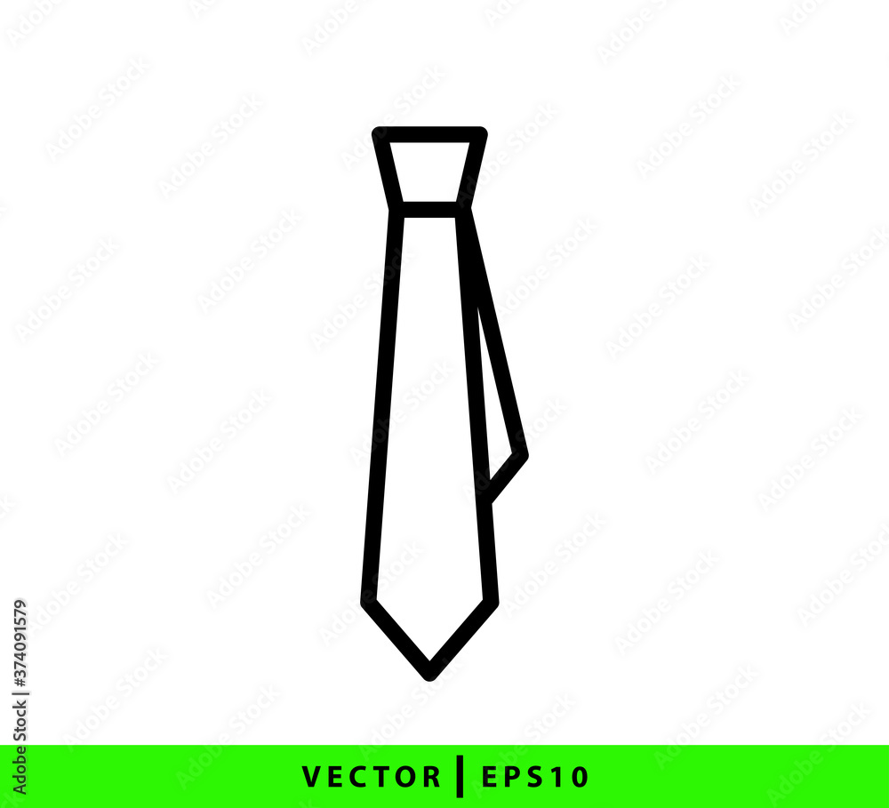 Tie icon vector logo template flat style Tie icon vector logo template flat style